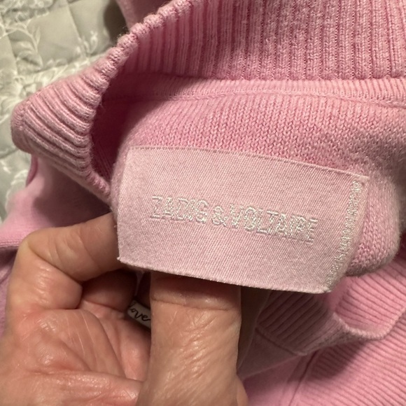 ZADIG & VOLTAIRE Pink Long Sleeve Sweater, Size Unknown - Picture 9 of 9